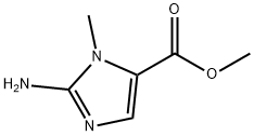 메틸2-아미노-3-메틸-이미다졸-4-카르복실레이트 구조식 이미지