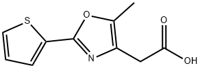 (5-METHYL-2-THIEN-2-YL-1,3-OXAZOL-4-YL)ACETIC ACID 구조식 이미지