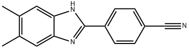 4-(5,6-디메틸-1H-벤즈이미다졸-2-일)벤조니트릴 구조식 이미지