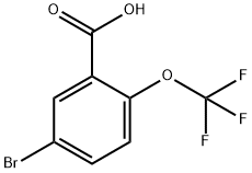 5-Bromo-2-(trifluoromethoxy)benzoic acid 구조식 이미지