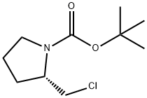 (S)-1-BOC-2-클로로메틸-피롤리딘 구조식 이미지