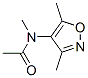 Acetamide, N-(3,5-dimethyl-4-isoxazolyl)-N-methyl- (9CI) 구조식 이미지