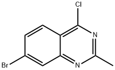 7-BROMO-4-CHLORO-2-METHYLQUINAZOLINE Structure