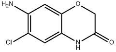 7-AMINO-6-CHLORO-2H-1,4-BENZOXAZIN-3(4H)-ONE 구조식 이미지