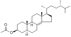 5ALPHA(H),17ALPHA(H),(20R)-BETA-ACETOXYERGOST-8(14)-ENE 구조식 이미지