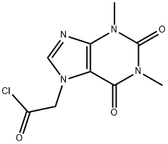 1,2,3,6-tetrahydro-1,3-dimethyl-2,6-dioxo-7H-purine-7-acetyl chloride  Structure