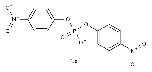 비스(4-니트로페닐)인산나트륨염 구조식 이미지
