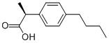 Benzeneacetic acid, 4-butyl--alpha--methyl-, (-alpha-S)- (9CI) Structure