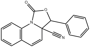 1H-Oxazolo[3,4-a]quinoline-3a(3H)-carbonitrile,  1-oxo-3-phenyl- Structure