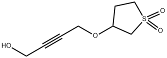 4-[(tetrahydro-3-thienyl)oxy]but-2-yn-1-ol S,S-dioxide 구조식 이미지