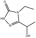 3H-1,2,4-Triazol-3-one, 4-ethyl-2,4-dihydro-5-(1-hydroxyethyl)- (9CI) 구조식 이미지