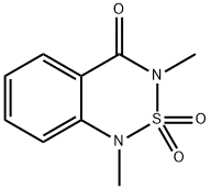 1,3-Dimethyl-1H-2,1,3-benzothiadiazin-4(3H)-one 2,2-dioxide 구조식 이미지