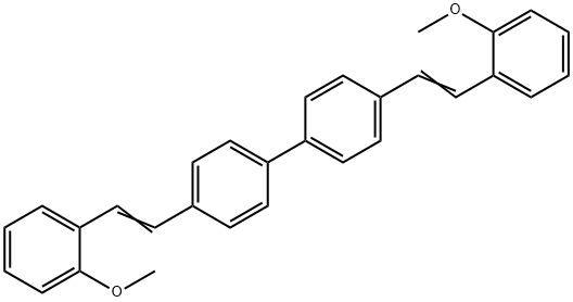 4,4-비스[2-(2-메톡시페닐)에텐일]-1,1-바이페닐 구조식 이미지