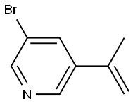 3-BroMo-5-(prop-1-en-2-yl)pyridine 구조식 이미지