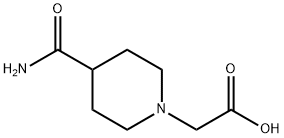 (4-CARBAMOYL-PIPERIDIN-1-YL)-아세트산 구조식 이미지