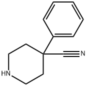 4-PHENYL-PIPERIDINE-4-CARBONITRILE 구조식 이미지