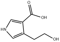 1H-Pyrrole-3-carboxylicacid,4-(2-hydroxyethyl)-(9CI) 구조식 이미지