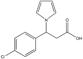 3-(4-Chlorophenyl)-3-(1H-pyrrol-1-yl)propanoic acid 구조식 이미지