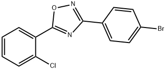 3-(4-Bromophenyl)-5-(2-chlorophenyl)-1,2,4-oxadiazole Structure