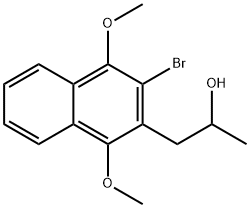 1-(3-BROMO-1,4-DIMETHOXY-NAPHTHALEN-2-YL)-PROPAN-2-OL 구조식 이미지