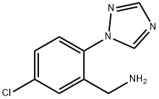 (5-CHLORO-2-(1H-1,2,4-TRIAZOL-1-YL)PHENYL)METHANAMINE Structure