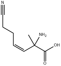 3-Hexenoicacid,2-amino-6-cyano-2-methyl-,(3Z)-(9CI) Structure