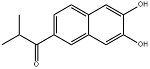 1-(6,7-dihydroxynaphthalen-2-yl)-2-Methylpropan-1-one 구조식 이미지