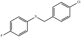 1-chloro-4-[(4-fluorophenyl)sulfanylmethyl]benzene Structure