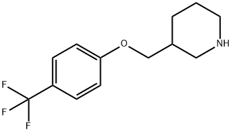 3-{[4-(TRIFLUOROMETHYL)PHENOXY]METHYL}-PIPERIDINE Structure