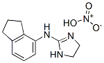 N-(2,3-dihydro-1H-inden-4-yl)-4,5-dihydro-1H-imidazol-2-amine mononitrate 구조식 이미지