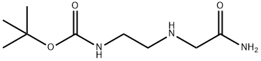 Carbamic acid, [2-[(2-amino-2-oxoethyl)amino]ethyl]-, 1,1-dimethylethyl ester Structure