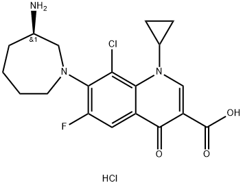Besifloxacin hydrochloride Structure