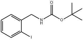 (2-IODO-BENZYL)-CARBAMIC ACID TERT-BUTYL ESTER Structure