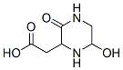 2-피페라진아세트산,6-하이드록시-3-옥소-(9CI) 구조식 이미지