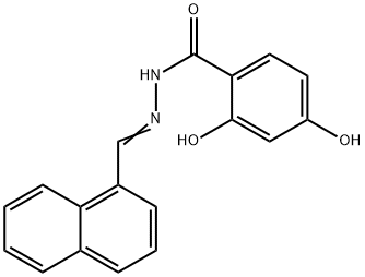 2,4-dihydroxy-N'-(1-naphthylmethylene)benzohydrazide Structure