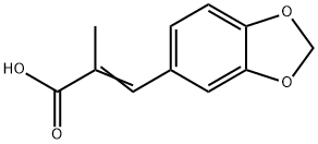 3-(1,3-Benzodioxol-5-yl)-2-methylpropenoic acid Structure