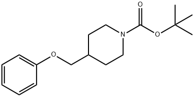 tert-Butyl 4-(phenoxymethyl)piperidine-1-carboxylate Structure