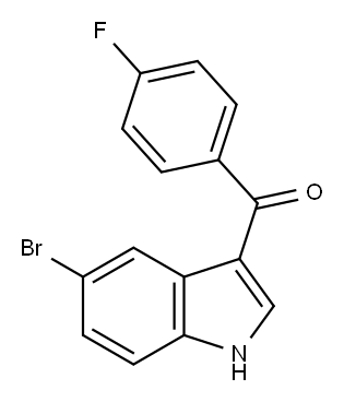 5-bromo-3-(4-fluorobenzoyl)-1H-indole 구조식 이미지