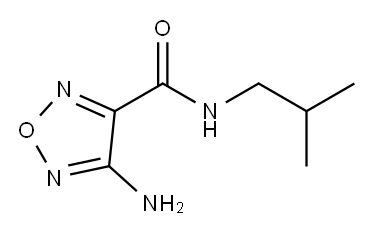 4-amino-N-isobutyl-1,2,5-oxadiazole-3-carboxamide 구조식 이미지