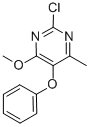 2-CHLORO-4-METHOXY-6-METHYL-5-PHENOXY-PYRIMIDINE Structure