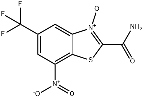 7-니트로-5-(트리플루오로메틸)-2-벤조티아졸카르복스아미드3-옥사이드 구조식 이미지