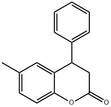 6-Methyl-4-phenylchroman-2-one Structure