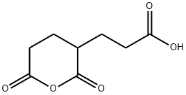 tetrahydro-2,6-dioxo-2H-pyran-3-propionic acid Structure