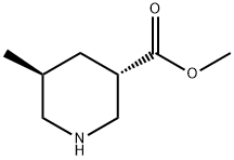3-Piperidinecarboxylicacid,5-methyl-,methylester,(3S,5S)-(9CI) Structure