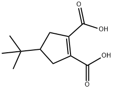 1-Cyclopentene-1,2-dicarboxylic acid, 4-(1,1-dimethylethyl)- (9CI) Structure