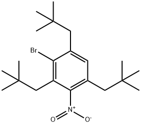 2-Bromo-1,3,5-tris(2,2-dimethylpropyl)-4-nitrobenzene Structure