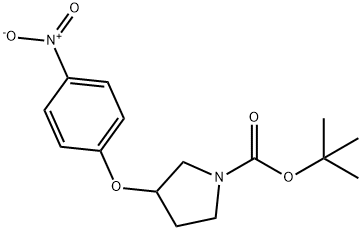 1N-BOC 3-(4'-NITROPHENOXY) PYRROLIDINE Structure