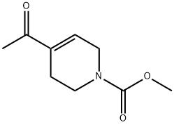 1(2H)-Pyridinecarboxylic  acid,  4-acetyl-3,6-dihydro-,  methyl  ester Structure