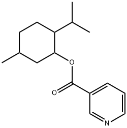 5-methyl-2-(isopropyl)cyclohexyl nicotinate     Structure