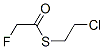 Fluorothioacetic acid S-(2-chloroethyl) ester Structure